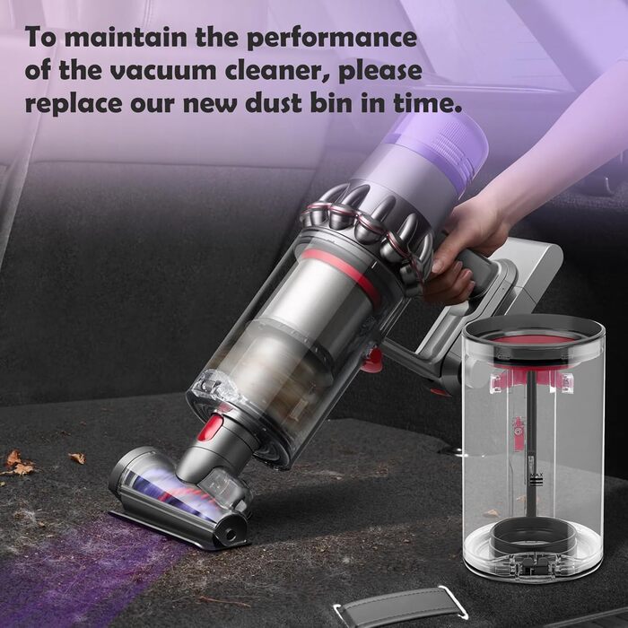 Dyson V11 & V15 Dust Bin Replacement - Compatible with SV14, SV17, SV15, SV22, SV28 Models - Includes Filter
