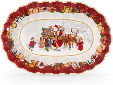 Villeroy & Boch Toy's Fantasy Різдвяна велика тарілка для випічки, страв та сервірування, преміум порцеляна