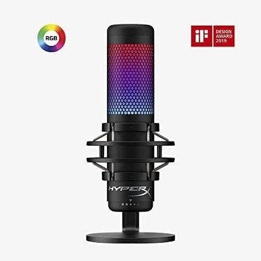 Мікрофон HyperX QuadCast S RGB USB для ПК, PS4, Mac – чорний, для стрімінгу, геймінгу, подкастів