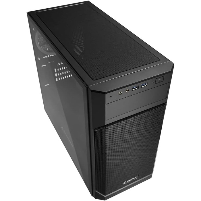 Корпус для ПК Sharkoon V1000 RGB Micro Tower, Micro-ATX, чорний
