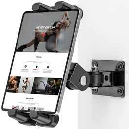Настінний тримач для планшета та смартфона Tendak, металевий кронштейн з обертанням 360° та регулюванням нахилу, для iPad, iPhone, Samsung Galaxy Tab (4.7-13.5 дюймів)