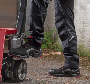 Чоботи робочі Uvex 1 X-Tended Support S3 SRC ESD - червоно-чорні, 44 EU