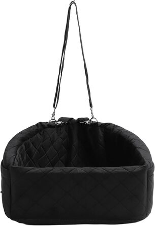 Автокрісло для собак, чорне: безпечне та стабільне автокрісло для маленьких собак, для заднього та переднього сидіння