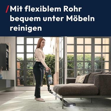 Бездротовий пилосос Hoover HF1 Plus з Anti-Hair Wrap, паркуванням та LED-підсвіткою, HEPA-фільтр 6-рівнів, для алергіків, час роботи 45 хв (для килима та твердих поверхонь)