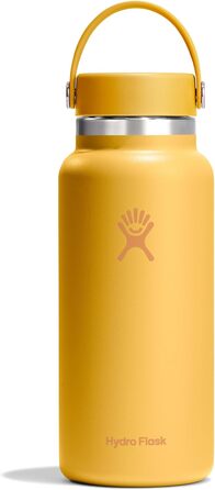 Фляга для води Hydro Flask Sunbeam 946 мл - термофляка з нержавіючої сталі з герметичним кришкою та ремінцем, придатна для миття в посудомийній машині