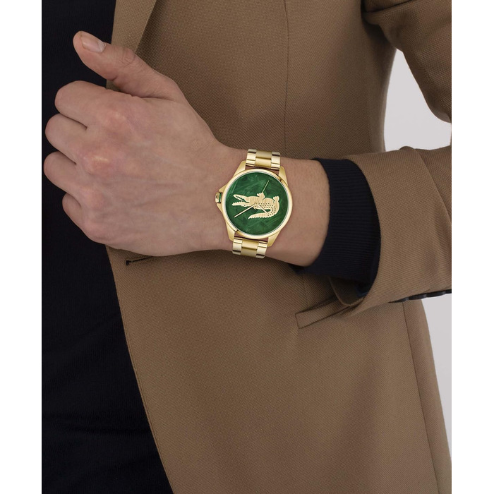 Годинник Lacoste Le Croc чоловічий кварцовий з браслетом з нержавіючої сталі (золотистий)