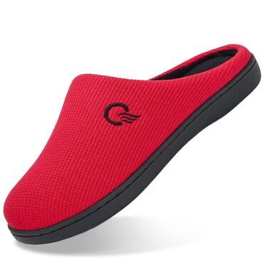 Тапочки халатні чоловічі MISHANSHA з піни з пам'яті, червоні, 38/39 EU, для дому та вулиці