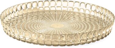 Guzzini - Tiffany, Round Tray - Sand Color, Ø35.6x h4 cm - 19890139