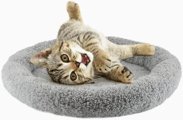 М'яке ліжко для котів та собак Namsan, плюшеве грілка, 45x60 см, сірий колір