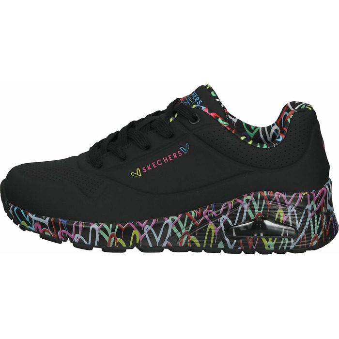 Дитячі кросівки Skechers 155506, чорний колір, підошва Durabuck, вставки з кольорової сітки