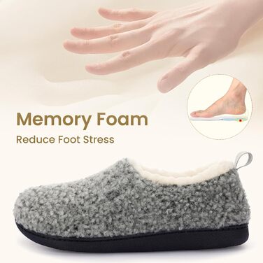 Домашні тапочки RockDove Nomad для жінок з пінопластовою устілкою (36/37 EU, світло-сірий)