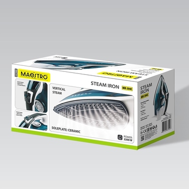 Парова праска Maestro MR-304C 2200 Вт, біла