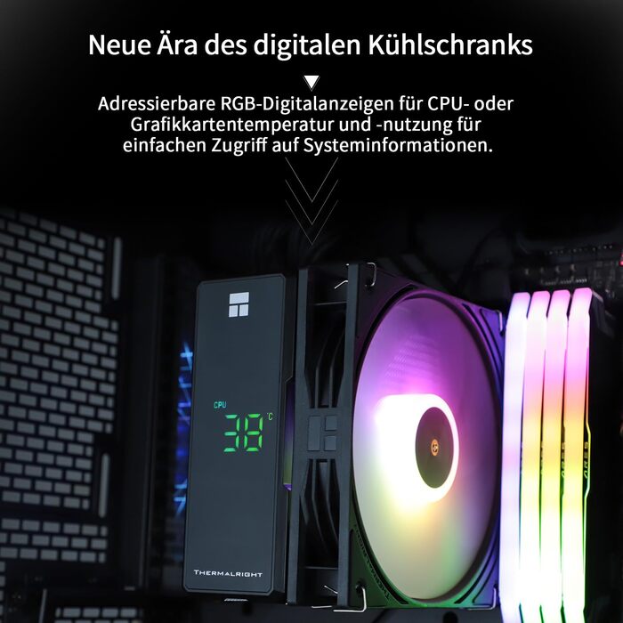 Thermalright Assassin X 120R ARGB CPU-кулер: тиха система охолодження з цифровим дисплеєм та підтримкою AM4/AM5, Intel LGA1851/1700/1150/1151/1200