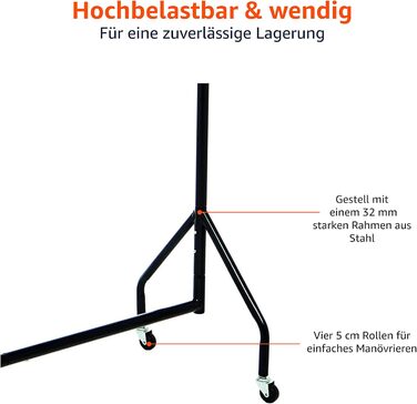 Amazon Basics Clothes Rack, Black (4 ft x 5 ft)