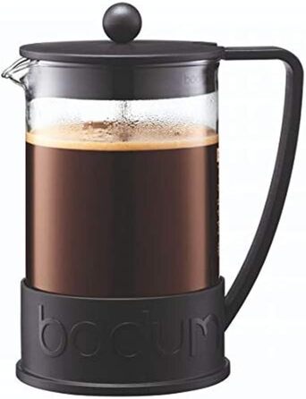 Френч-прес BODUM JAVA, 8 чашок, 1.0 л, чорний, з термостійкого пластику