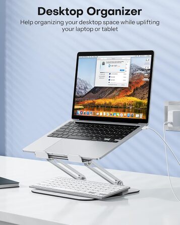 Підставка для ноутбука OMOTON LA11, регульована висота, складна, з вентиляцією, для MacBook Air Pro та ноутбуків 10-17.2