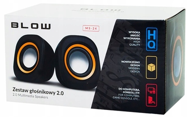 Комплект акустичних колонок 2.0 Blow MS-24, 6 Вт, чорні