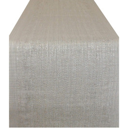 DII Everyday Table Runner, Easy to Clean, for Indoor and Outdoor Use, Woven Vinyl, 33 x 183 cm, Gray