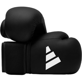 Боксерські рукавички Adidas Hybrid 25 - модель для початківців (Чорний, 6 oz)