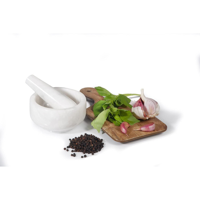 Набір для кави Stößel & Mörtel: класична форма, білий мармур