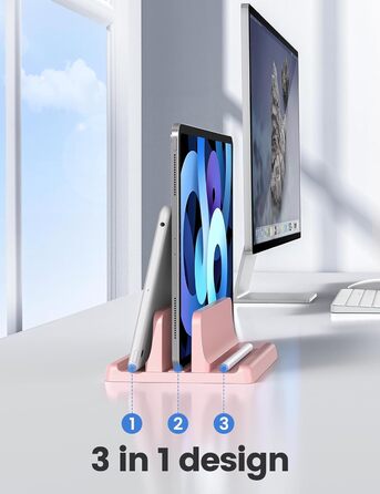 Підставка для ноутбука VAYDEER вертикальна, 3-в-1, для MacBook, iPad, Tablet, до 17.3
