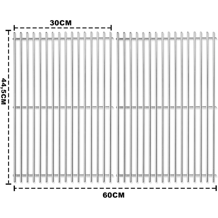 Решітка для гриля Weber Spirit 300 Series (7638), суцільна чавунна решітка, сумісна з E310, E320, E330, SP310, Genesis Silver B/C, замінна решітка для Weber II 300