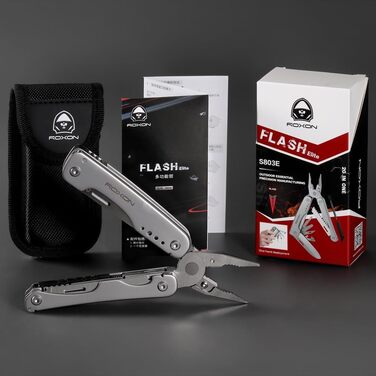 ROXON S803E Elite Update Multi-Tool - 20-Function Survival Knife with Pliers & Fire Starter | EDC Outdoor Tool