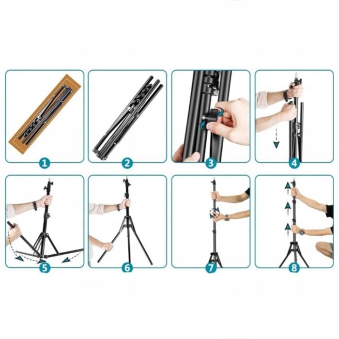 Кільцева LED-лампа 80W RING зі штативом 220 см