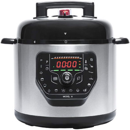 Cecotec GM H Programmable Pressure Cooker, Smart Cooking, 6 Liters, 24-Hour Programmability, 15 Safety Systems, 90 Kpa, 19 Menus Model H