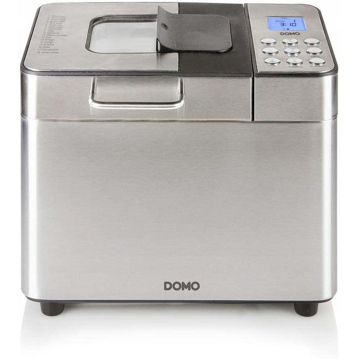 Хлібопічка Domo B3971, сріблястий/сірий, 500 Вт
