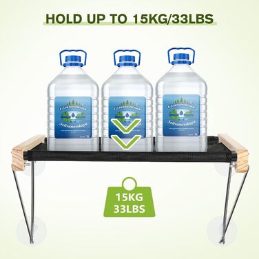 Ліжко-гамак для котів на вікно до 15 кг з масиву дерева та металу, 46 x 32 см