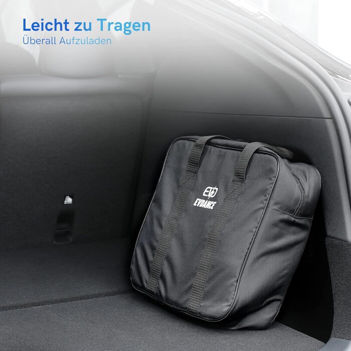 Кабель для зарядки електромобіля Тип 2, 16A, 3 фази, 11 кВт з сумкою, 6м. Сумісний з усіма електромобілями (22 кВт, 32A)