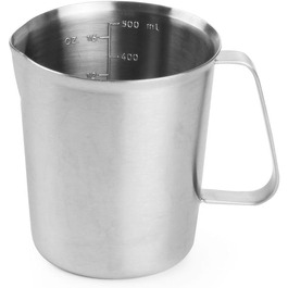 HENDI Measuring Cup, Heavy-Duty, 0.5L, ø90x(H)110mm, Stainless Steel
