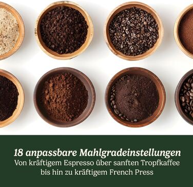 Кавомолка Cuisinart для дому: 4-18 чашок, 18 ступенів помолу, для еспресо, колд брю, лате, капучино, нержавіюча сталь