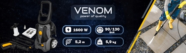 Мийка високого тиску Venom 90 бар, 1600 Вт