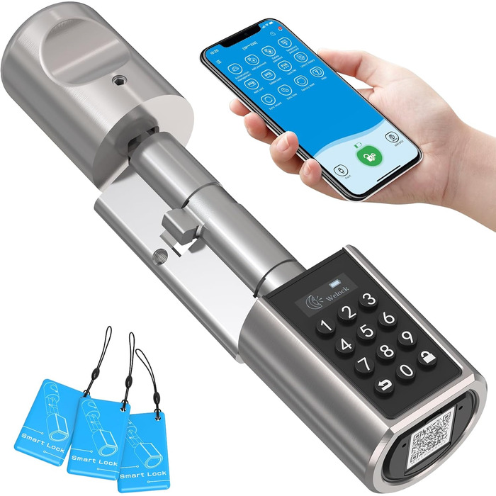 Електронний замок WELOCK PCB01 для вхідних дверей, керування через додаток, RFID-карта, Wi-Fi, для дверей 50-100 мм