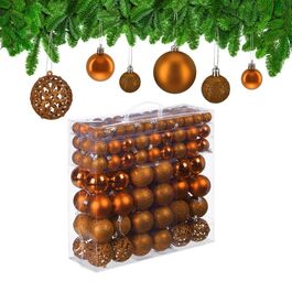 Relaxdays Set of 150 Christmas Baubles