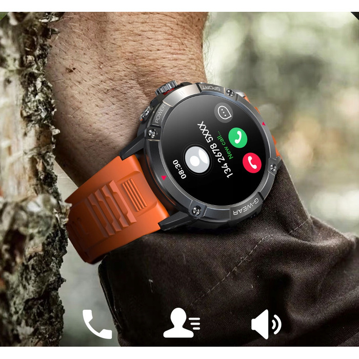 Смарт-годинник G-Wear чорний з функцією Bluetooth-дзвінків