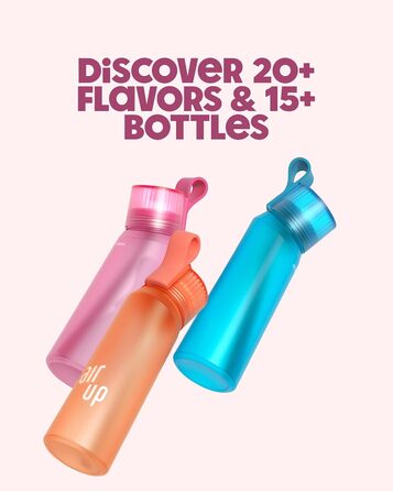 Пляшка для води air up® з ароматизуючими капсулами, сіра, для школи, спорту та залу, з 5 безцукровими капсулами Wild Berry і трубочкою, для дітей і дорослих
