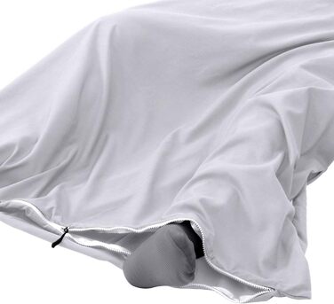 Traveler's Pal Hüttenschlafsack made from 100% Duraweave - Sleeping bag with side and foot zipper - Lightweight and thin liner summer sleeping bag, breathable and skin-friendly