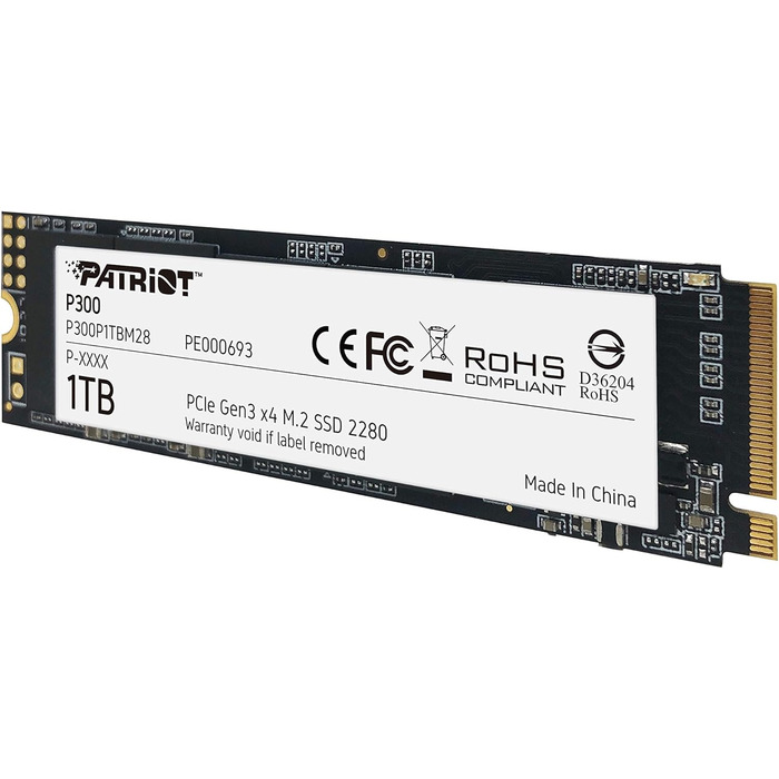 SSD Patriot P300 M.2 PCIe Gen 3x4 1 TB - швидкий накопичувач