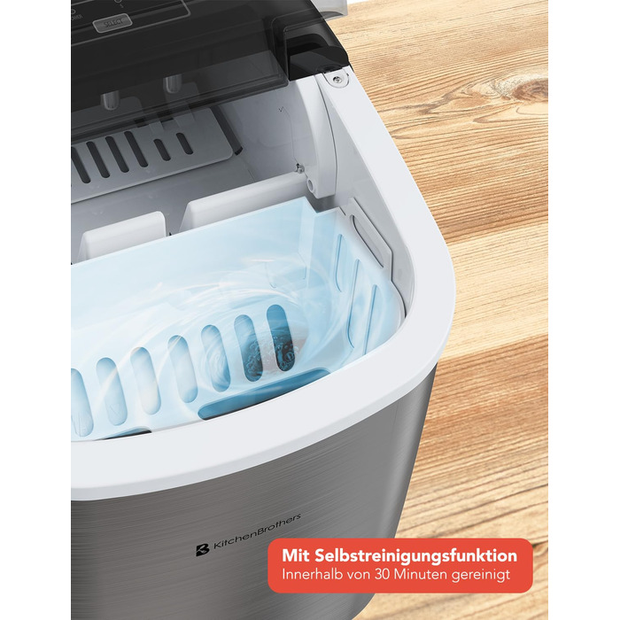 KitchenBrothers Ice Cube Machine Small - Crushed Ice Machine - Ice Cube Machine, Cubes - Ice Cube Maker - Ice Maker - Ice Cube Machines - Ice Crusher - Icecrusher
