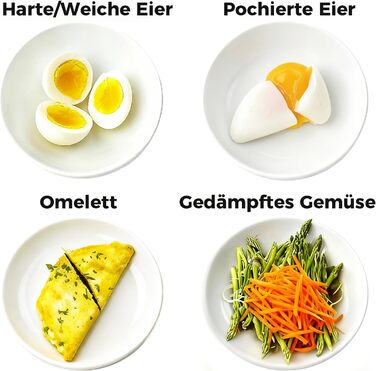 Електричний яйцеварка YASHE на 7 яєць: для твердих, середніх та м'яких яєць. З підставкою для яєць та акустичним сигналом