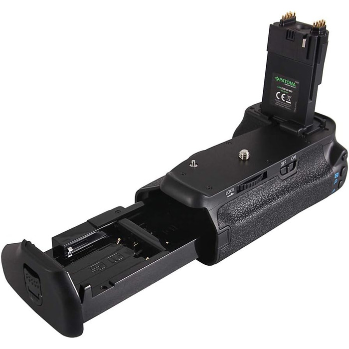 PATONA Замінний акумуляторний хват для Canon BG-E14 з IR-пультом до EOS 70D 80D (відсік для 2x LP-E6 або 6x AA)
