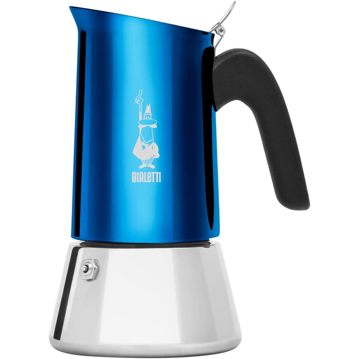 Еспресо-машина Bialetti Venus Induction - італійська якість, нержавіюча сталь, 4 чашки, срібляста