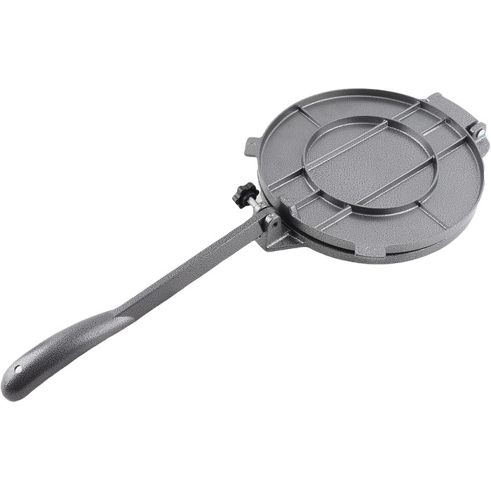 Пресс для тортилій та тако Gusseisen (20 см, чорний) – прес для випічки, формування тіста для тако, арепас, кесадільяс, емпінадас, патаконес