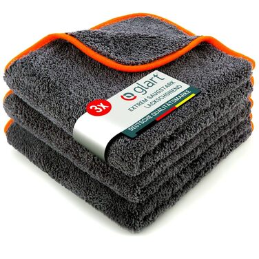 Мікрофібра для автомобіля Glart 443TPO4, набір 12 шт, 40x40 см, 600 GSM, серветки для полірування та чищення авто