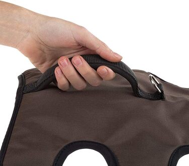 Шлейка для собак Ferplast ERGOTREKKING, шлейка для грейхаундів, безпечна, регульована, з підкладкою, 6 застібок (колір: коричневий, розмір: XS)