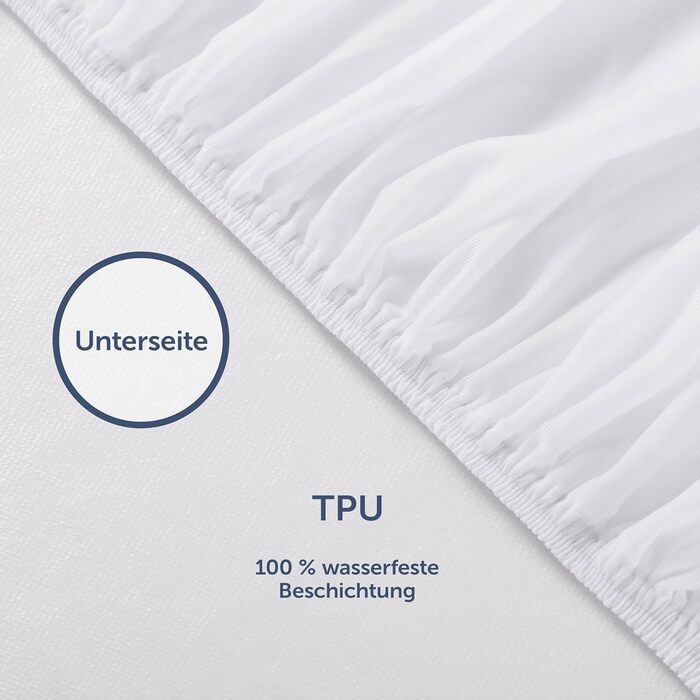 Blumtal® Mattress Protector - 100x200 cm Set of 2 - Waterproof Mattress Cover - Oeko-TEX certified waterproof mattress cover 100x200 - Quiet mattress protection - Breathable moisture protection