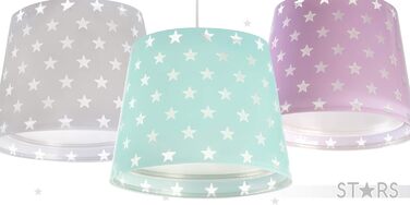 Dalber - Pendant light with star pattern, green, 33 x 33 x 25 cm